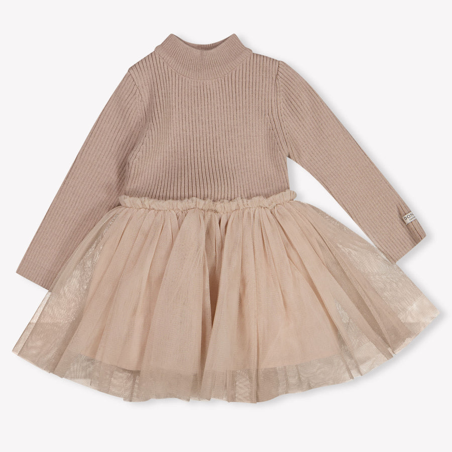 Donsje Amsterdam Lotus Baby Meisjes Jurk In Licht Roze