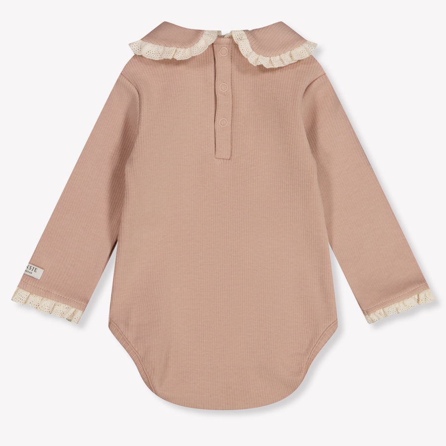 Donsje Amsterdam Diete Baby Meisjes Rompertje In Oud Roze