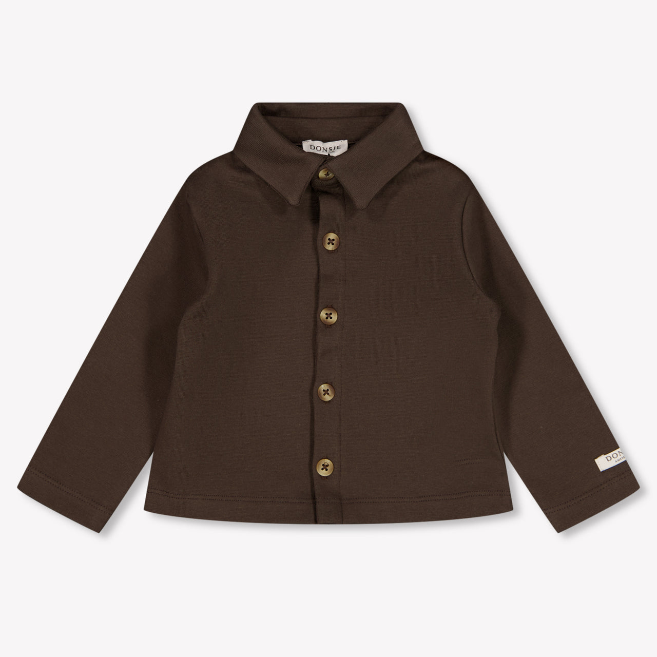 Donsje Amsterdam Touten Baby Jongens Blouse In Bruin