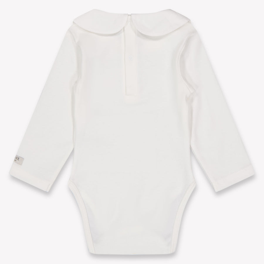 Donsje Amsterdam Davo Baby Meisjes Rompertje In Off White
