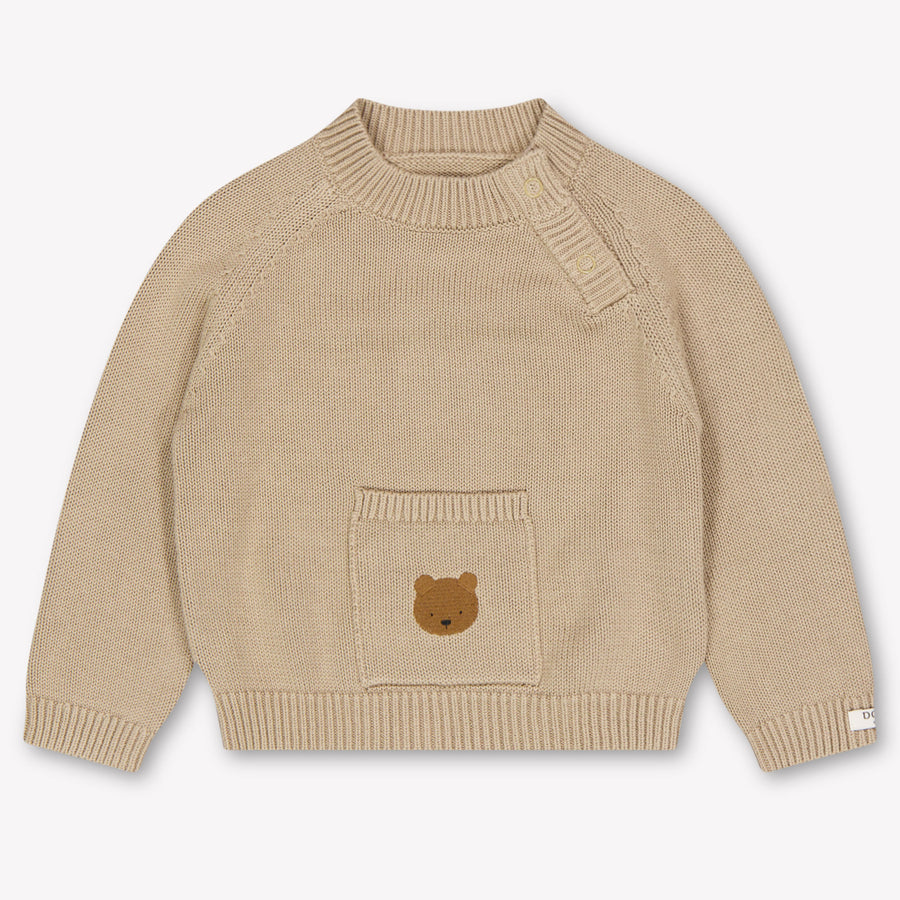 Donsje Amsterdam Loeke Baby Jongens Trui In Taupe