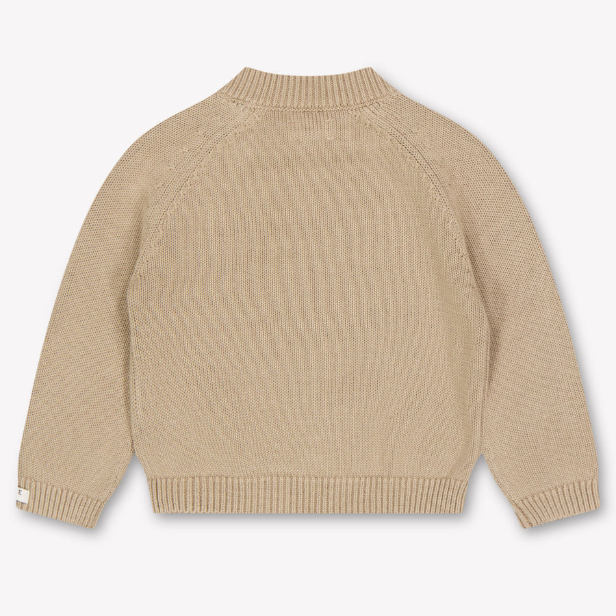 Donsje Amsterdam Loeke Baby Jongens Trui In Taupe