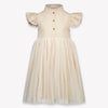 Donsje Amsterdam Fleurance Kinder Meisjes Jurk In Licht Beige