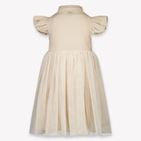 Donsje Amsterdam Fleurance Kinder Meisjes Jurk In Licht Beige