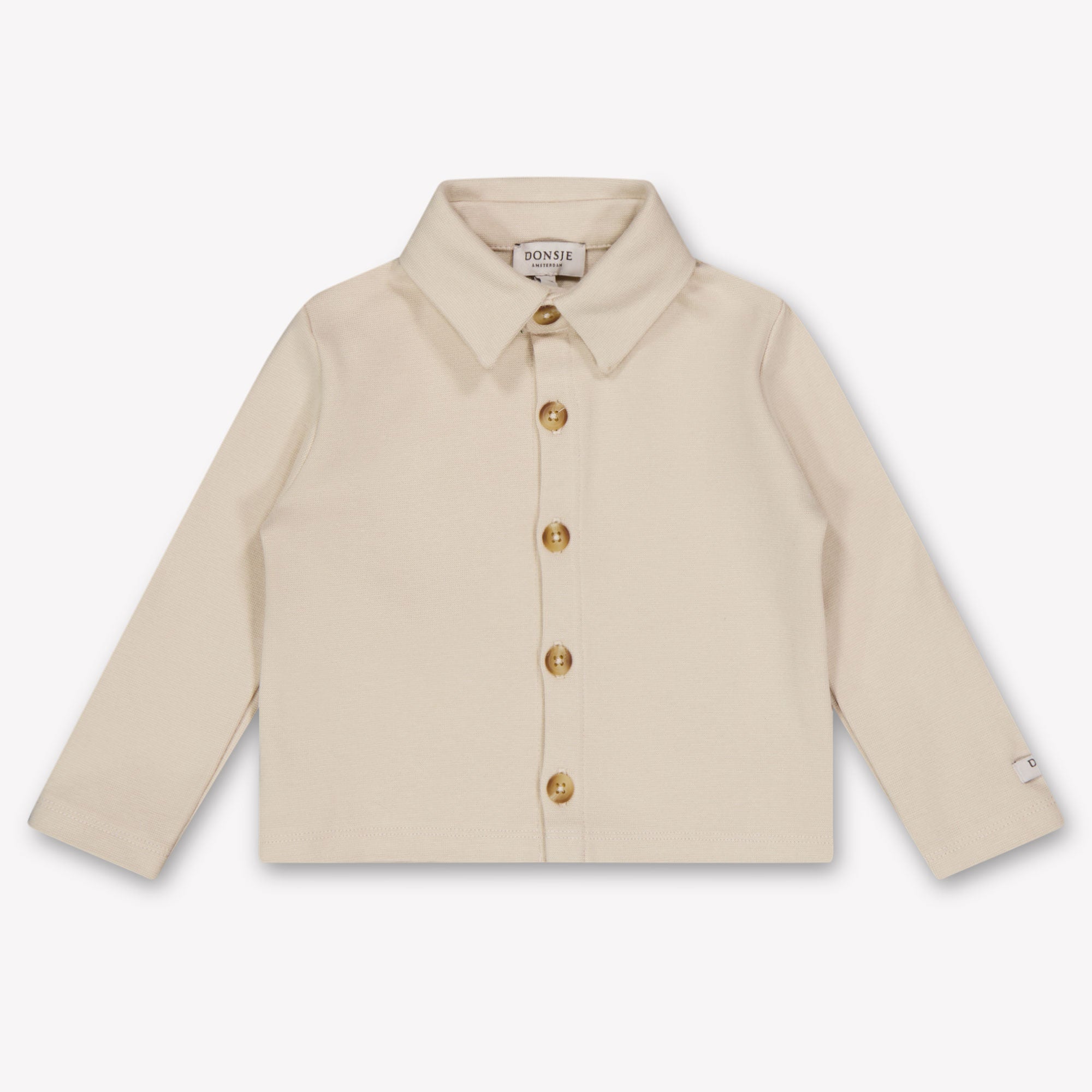 Donsje Amsterdam Touten Baby Jongens Blouse In Licht Beige