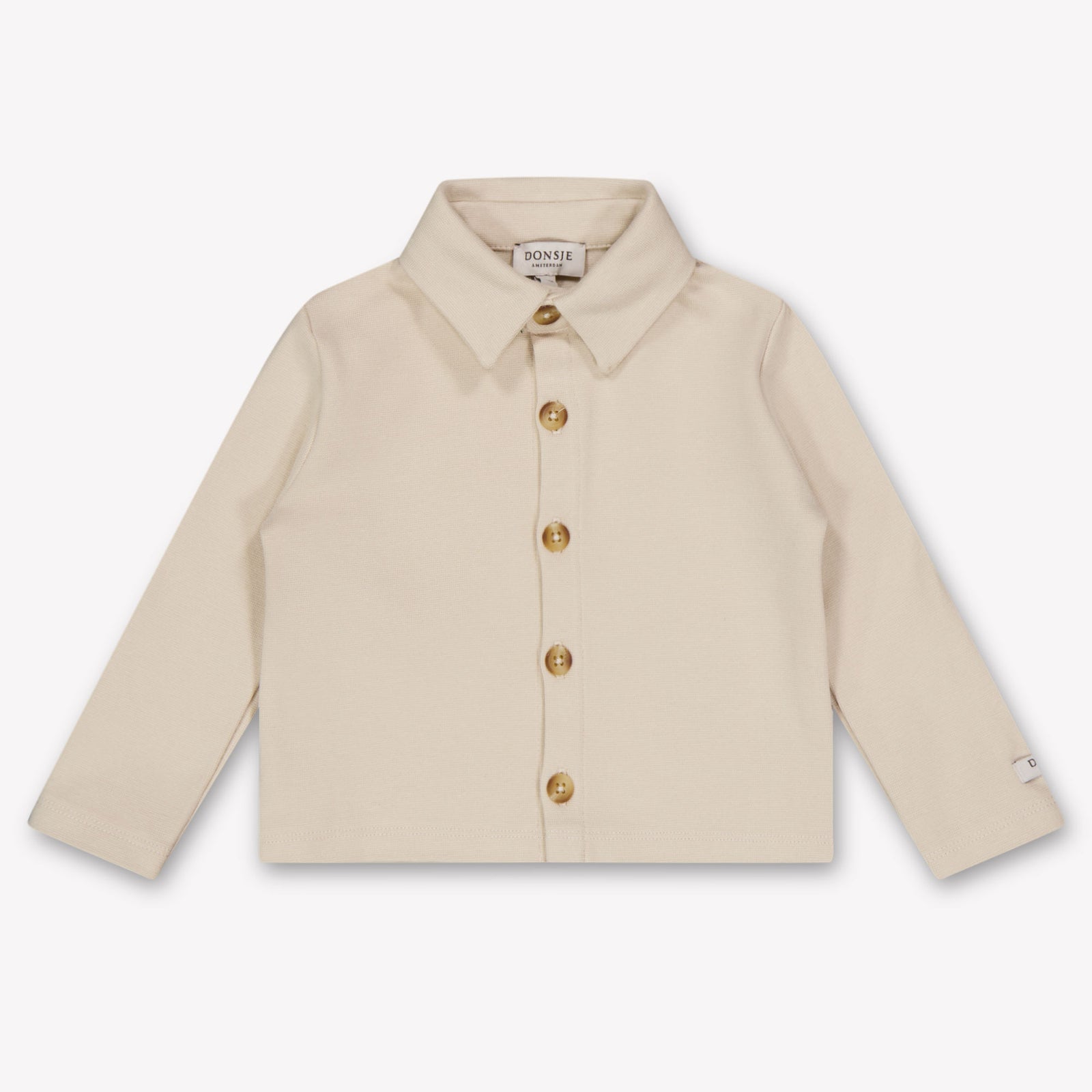 Donsje Amsterdam Touten Baby Jongens Blouse In Licht Beige