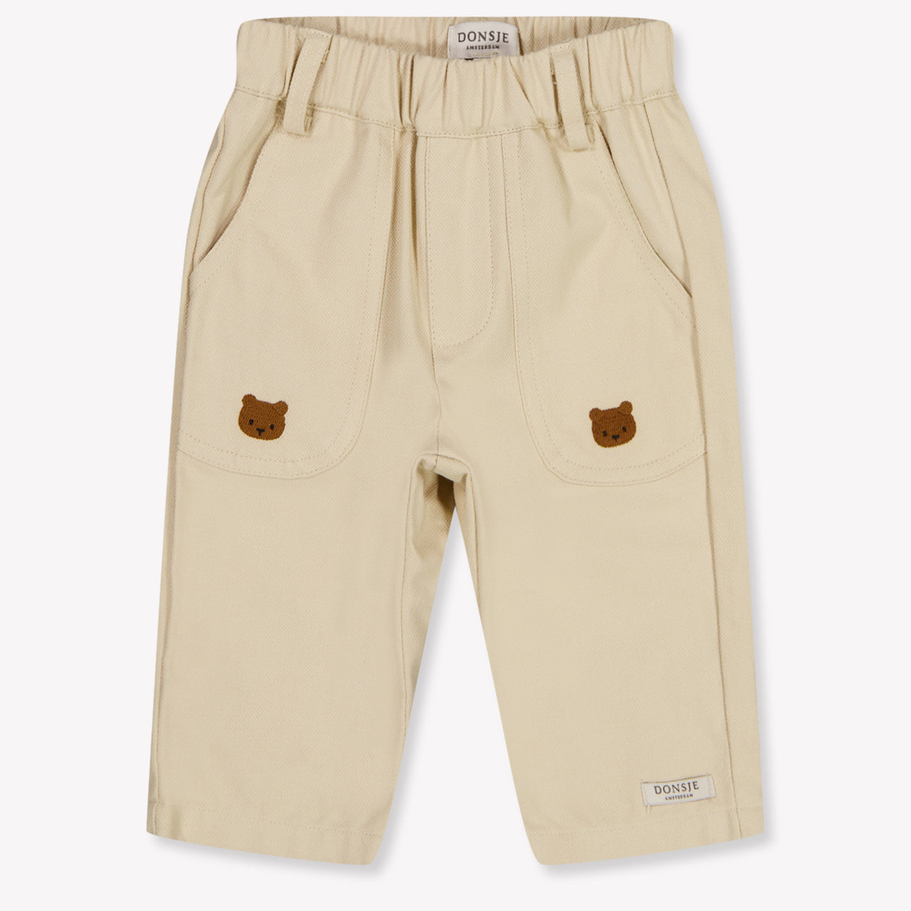 Donsje Amsterdam Kassim Baby Jongens Broek In Licht Beige
