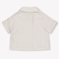 Donsje Amsterdam Brammie Baby Jongens Blouse In Off White