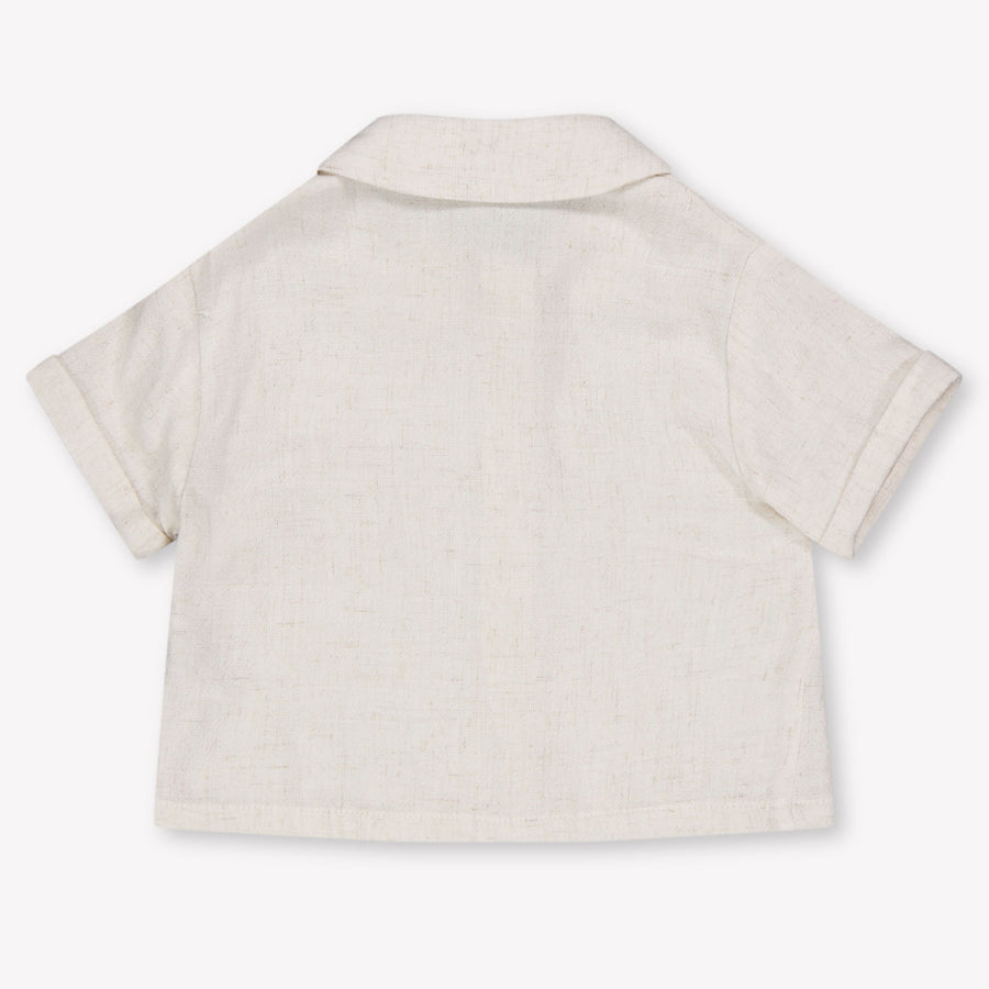 Donsje Amsterdam Brammie Baby Jongens Blouse In Off White
