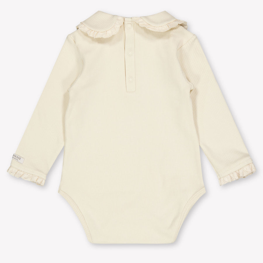 Donsje Amsterdam Diete Baby Meisjes Rompertje In Licht Beige