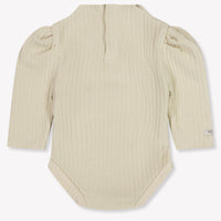 Donsje Amsterdam Giggie Baby Meisjes Rompertje In Licht Beige