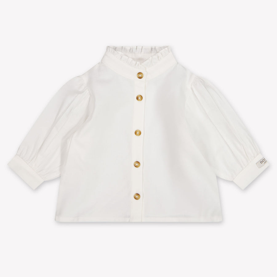Donsje Amsterdam Fini Baby Meisjes Blouse In Off White