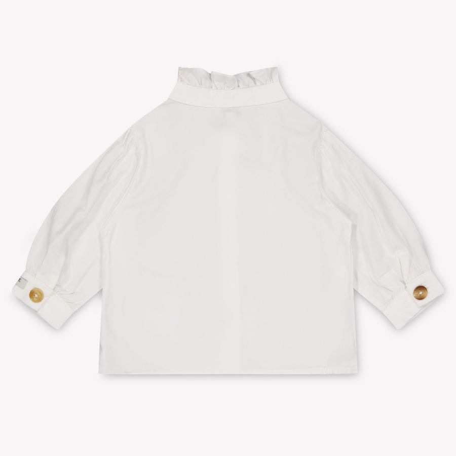 Donsje Amsterdam Fini Baby Meisjes Blouse In Off White