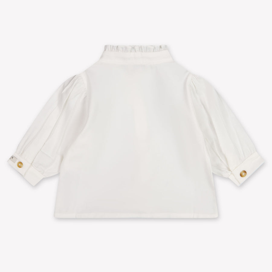 Donsje Amsterdam Fini Baby Meisjes Blouse In Off White