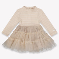 Donsje Amsterdam Aurin Baby Meisjes Jurk In Taupe