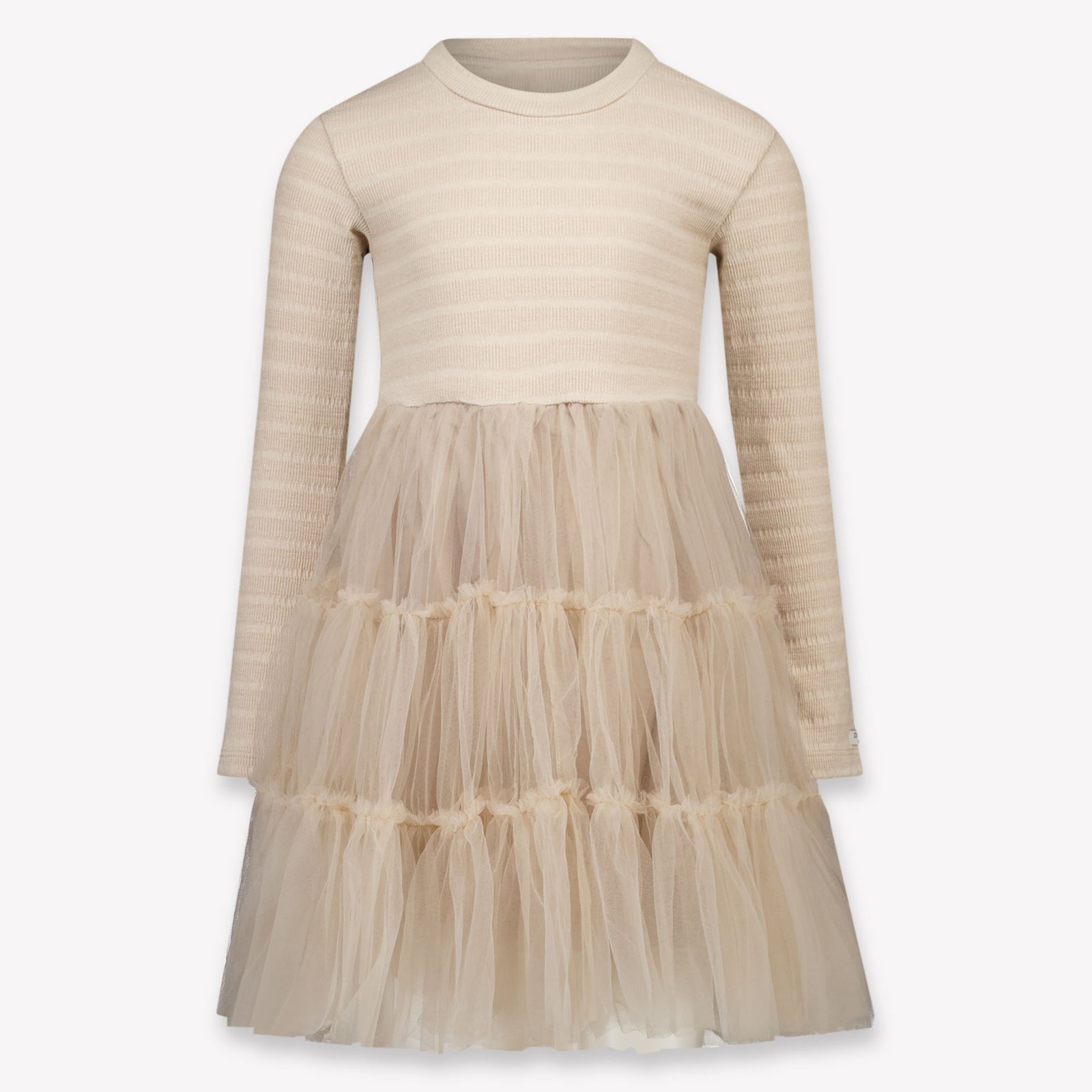 Donsje Amsterdam Aurin Kinder Meisjes Jurk In Taupe