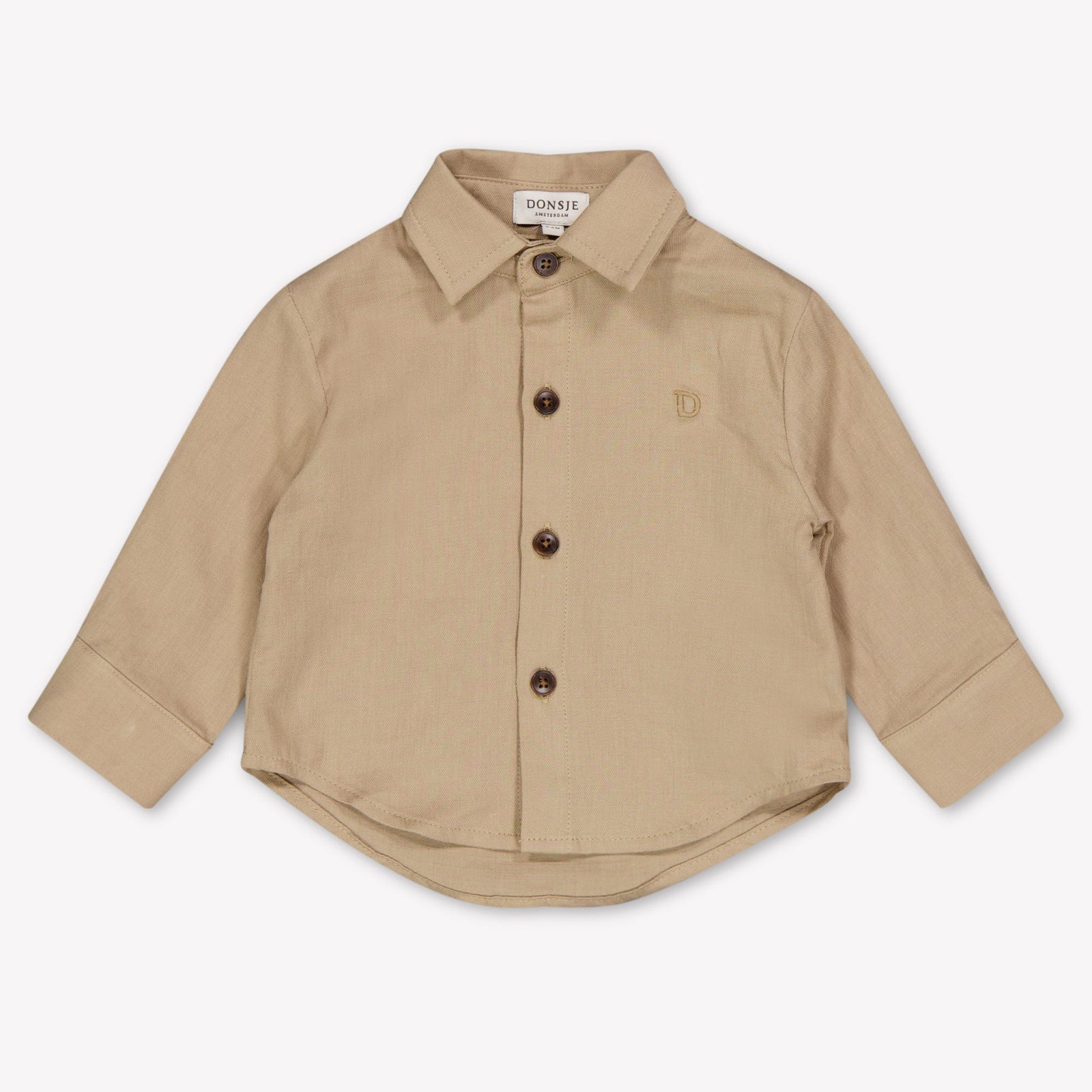 Donsje Amsterdam Chee Baby Jongens Blouse In Beige