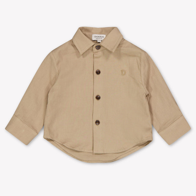 Donsje Amsterdam Chee Baby Jongens Blouse In Beige