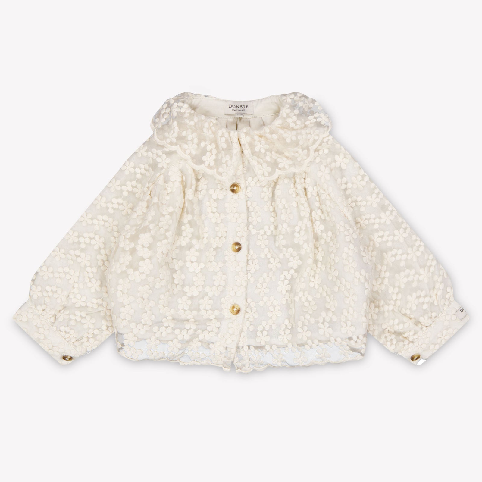 Donsje Amsterdam Mailien Baby Meisjes Blouse In Off White
