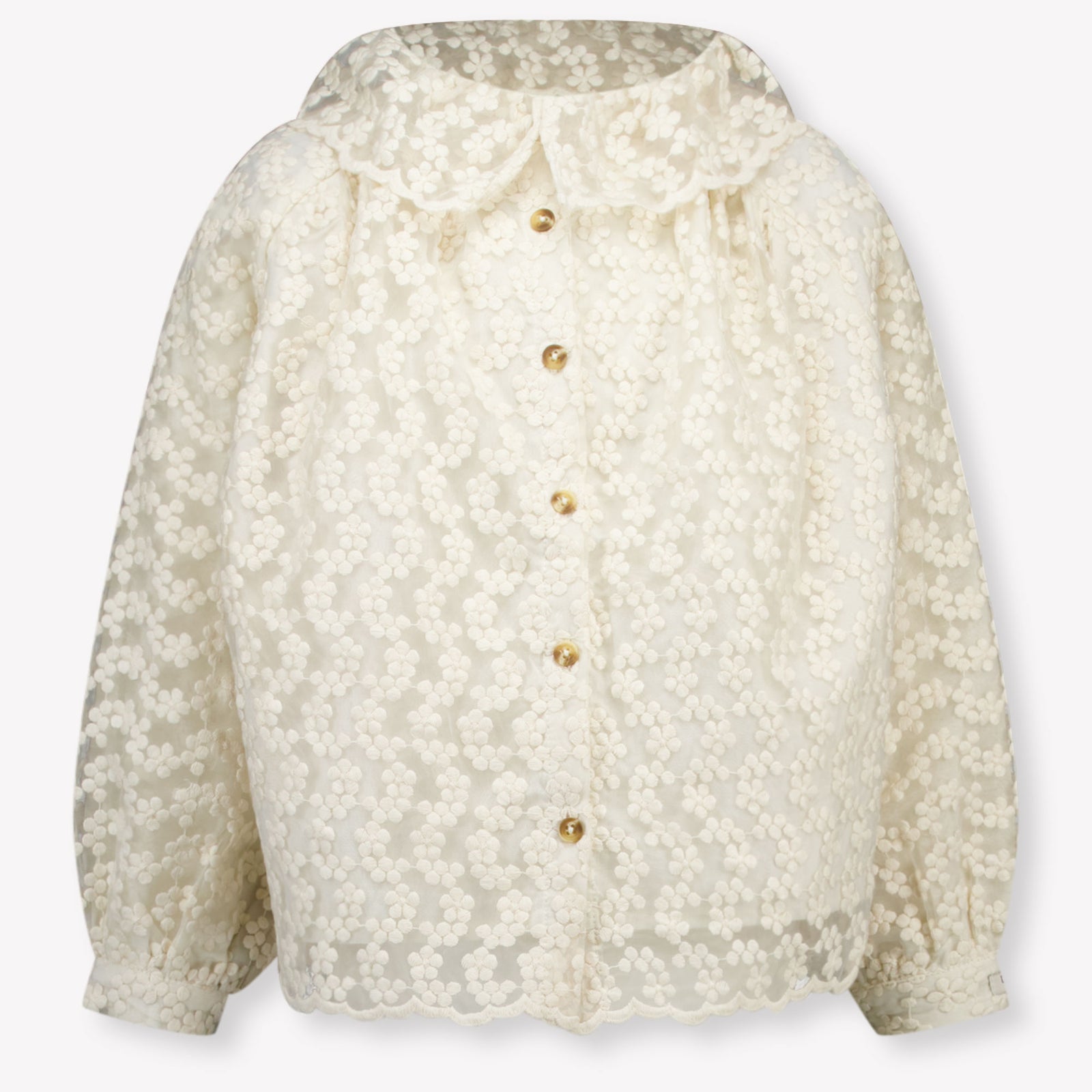 Donsje Amsterdam Mailien Kinder Meisjes Blouse In Off White
