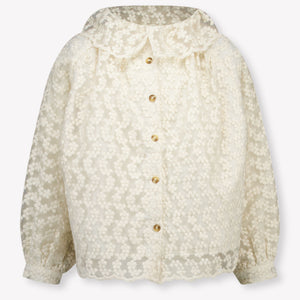 Donsje Amsterdam Mailien Kinder Meisjes Blouse In Off White