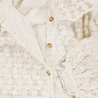 Donsje Amsterdam Mailien Kinder Meisjes Blouse In Off White