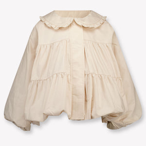Donsje Amsterdam Sandera Kinder Meisjes Zomerjas In Licht Beige