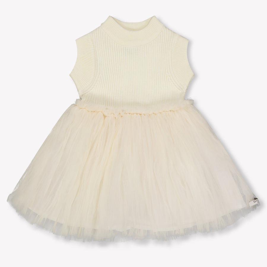 Donsje Amsterdam Xewa Baby Meisjes Jurk In Off White