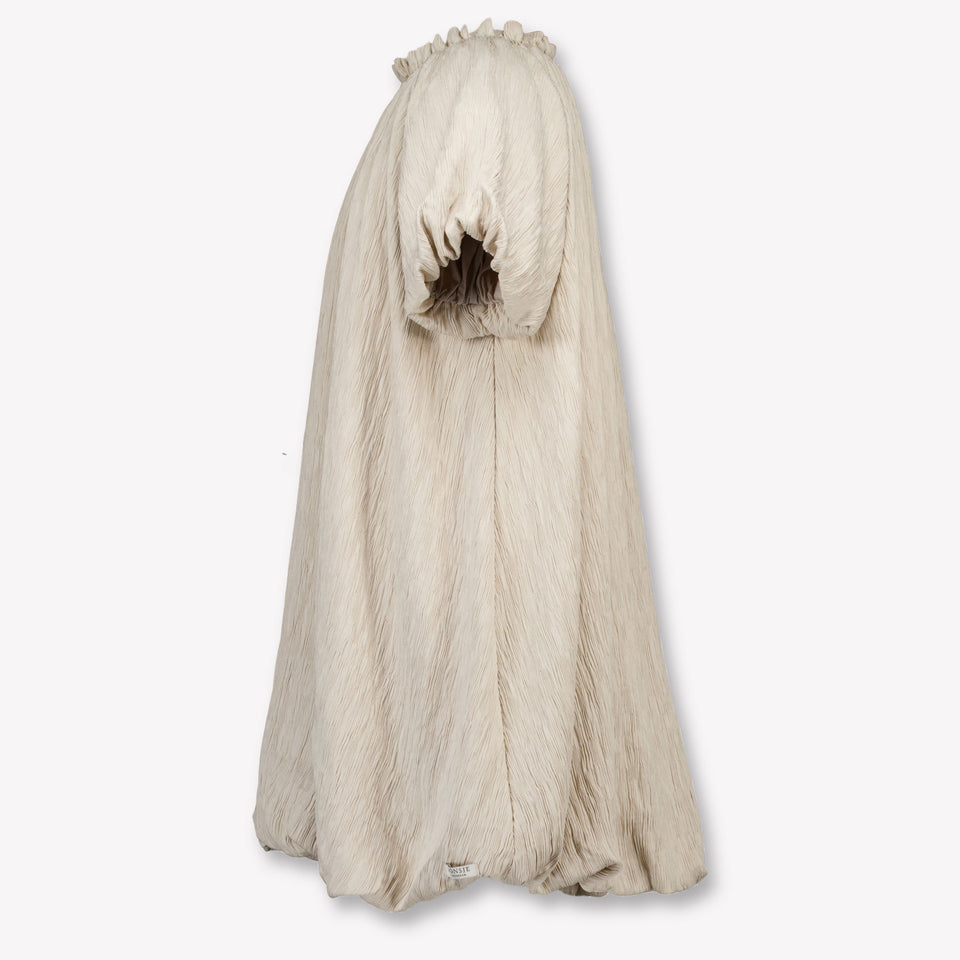 Donsje Amsterdam Dilan Kinder Meisjes Jurk In Taupe