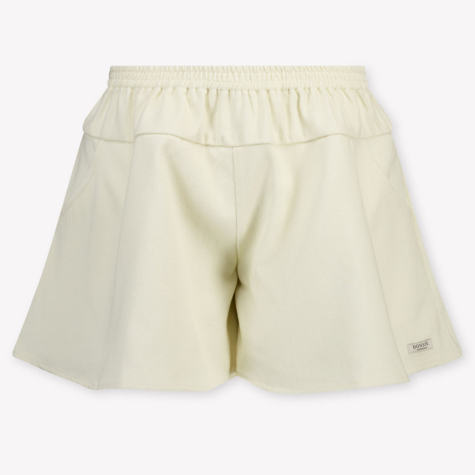 Donsje Amsterdam Mazena Kinder Meisjes Shorts In Licht Beige