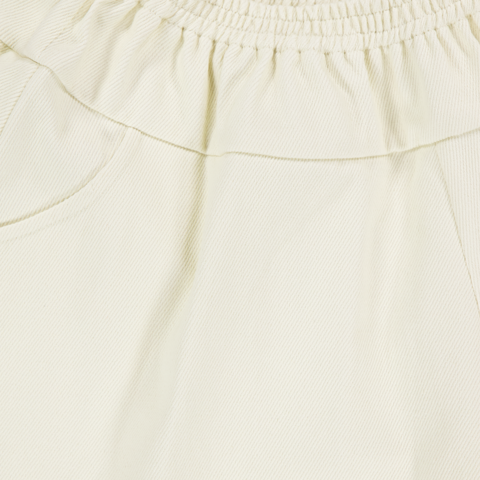 Donsje Amsterdam Mazena Kinder Meisjes Shorts In Licht Beige