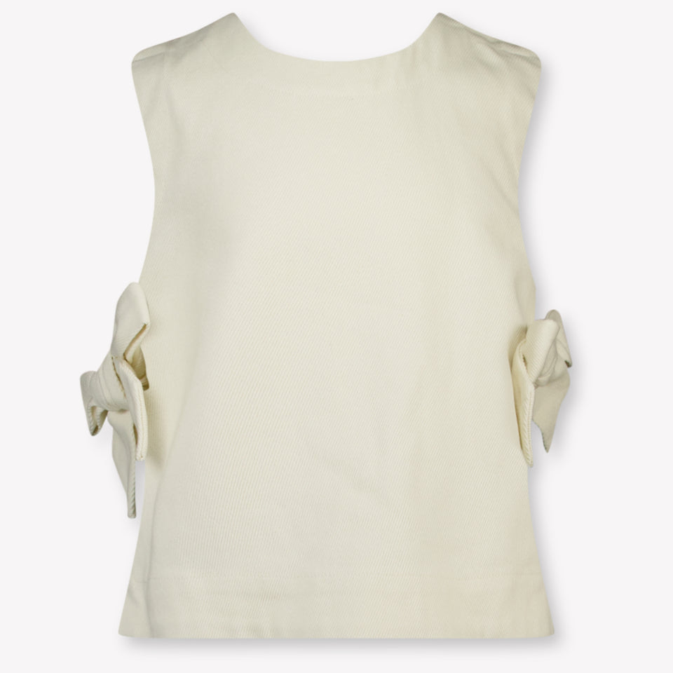 Donsje Amsterdam Veeri Kinder Meisjes T-Shirt In Licht Beige