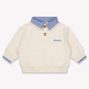 Donsje Amsterdam Priem Baby Jongens Trui In Licht Beige