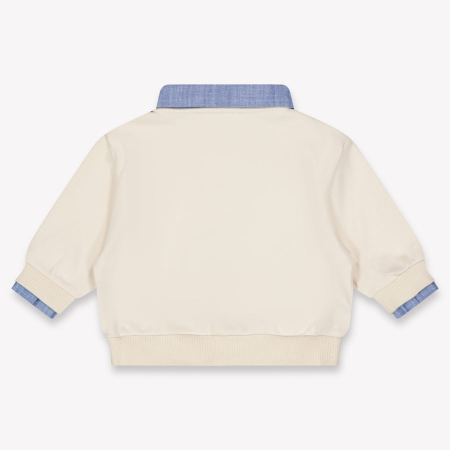 Donsje Amsterdam Priem Baby Jongens Trui In Licht Beige