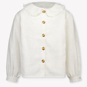Donsje Amsterdam Luikje Kinder Meisjes Blouse In Off White