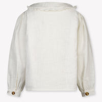 Donsje Amsterdam Luikje Kinder Meisjes Blouse In Off White