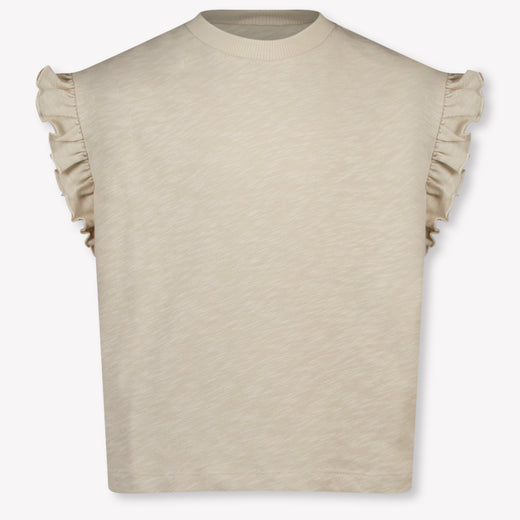 Donsje Amsterdam Nuriel Kinder Meisjes T-Shirt In Licht Beige