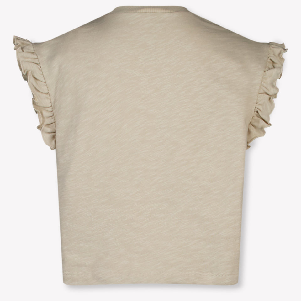 Donsje Amsterdam Nuriel Kinder Meisjes T-Shirt In Licht Beige