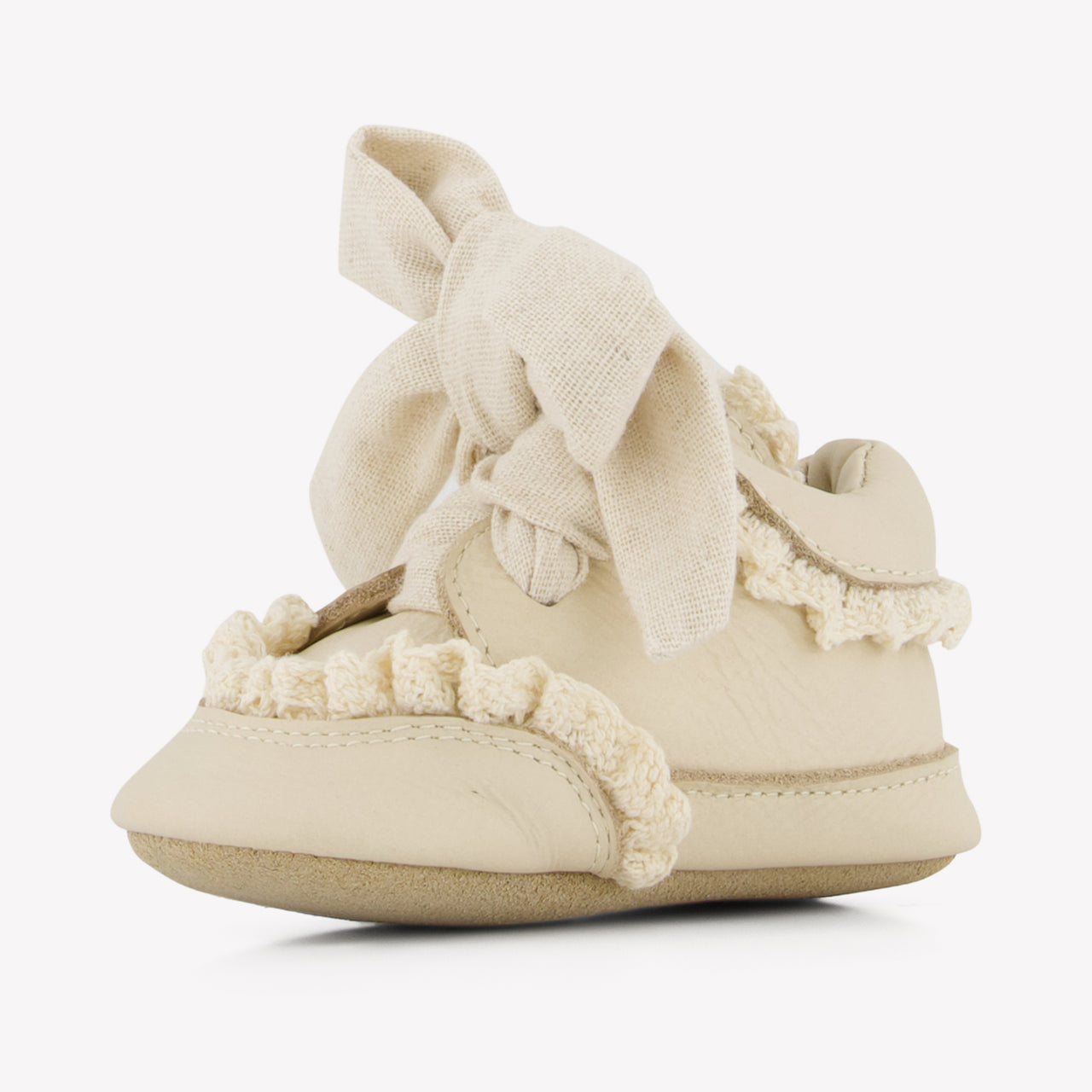 Donsje Amsterdam Loke Baby Meisjes Sneakers in Creme