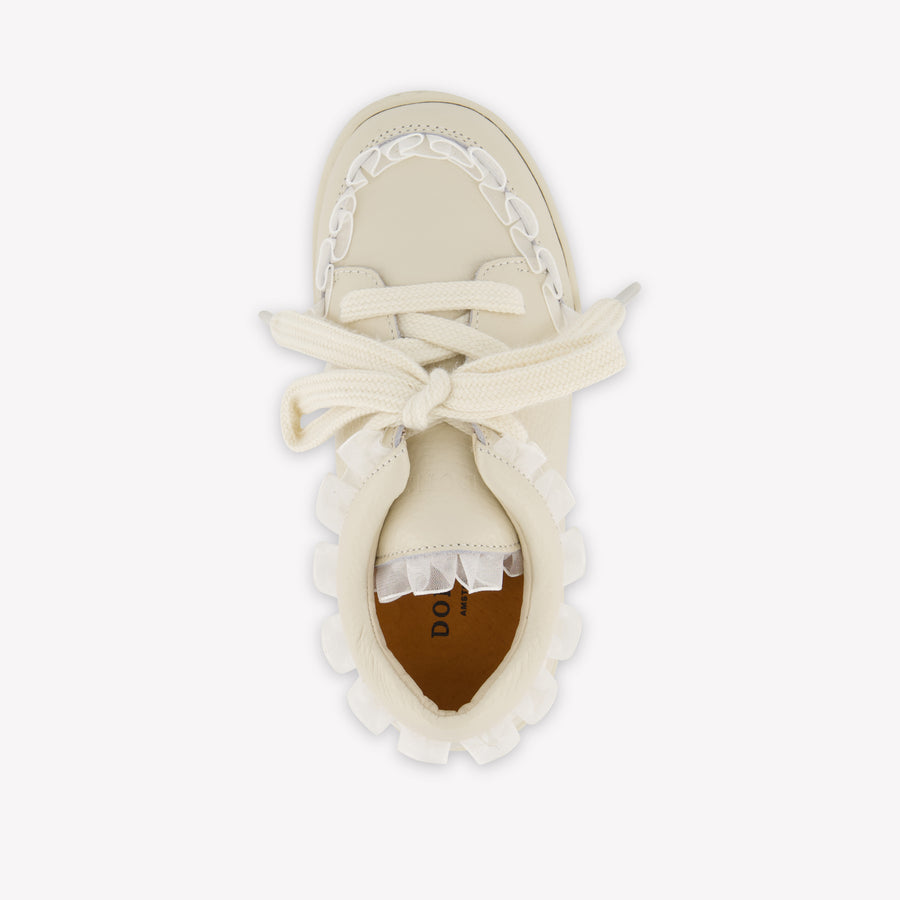 Donsje Amsterdam Lisel Meisjes Sneakers In Off White