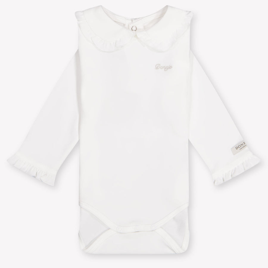 Donsje Amsterdam Dovie Baby Meisjes Rompertje In Off White