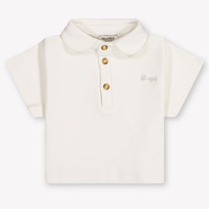 Donsje Amsterdam Ivelle Baby Meisjes Polo In Off White