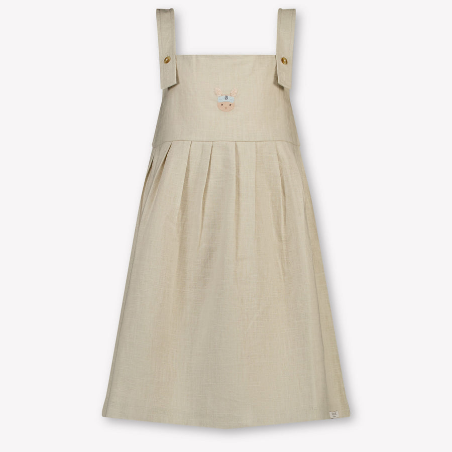 Donsje Amsterdam Harpar Girls Dress in Sand