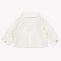 Donsje Amsterdam Anuche Baby Girls Blouse In OffWhite