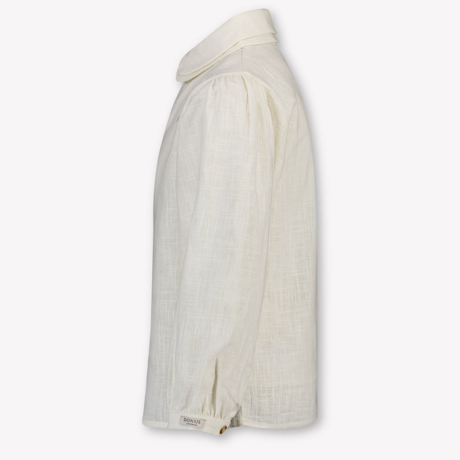 Donsje Amsterdam Anoeche Kinder Meisjes Blouse In Off White
