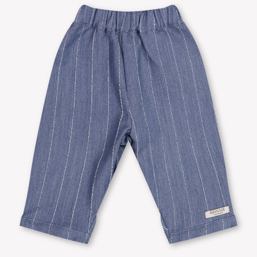 Donsje Amsterdam Mink Baby Jongens Broek In Blauw