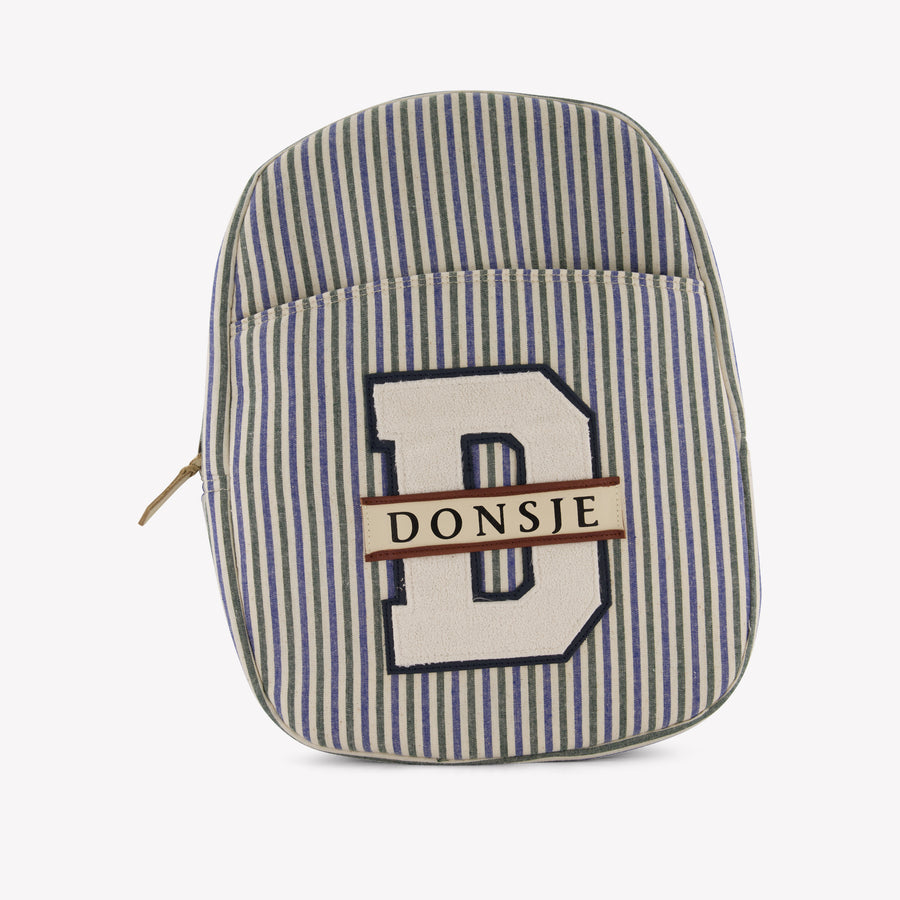 Donsje Amsterdam Raffie Kinder Unisex Tas In Blauw