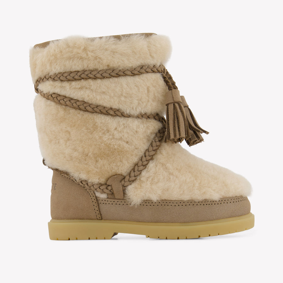 Donsje Amsterdam Kinder Meisjes Laarzen In Beige