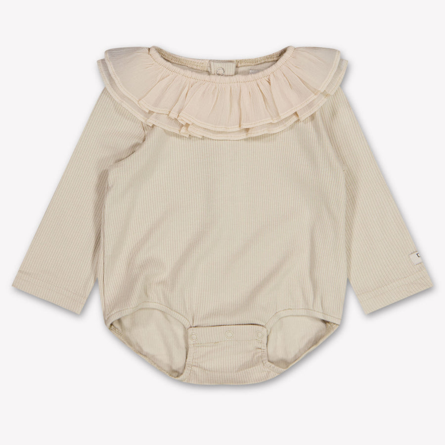 Donsje Amsterdam Fabien Baby Meisjes Rompertje In Licht Beige