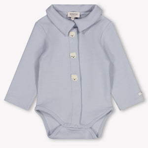 Donsje Amsterdam Finnian Baby Jongens Rompertje In Licht Blauw